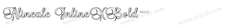 Alineale InlineXBold字体转换 Alineale InlineXBold字体转换